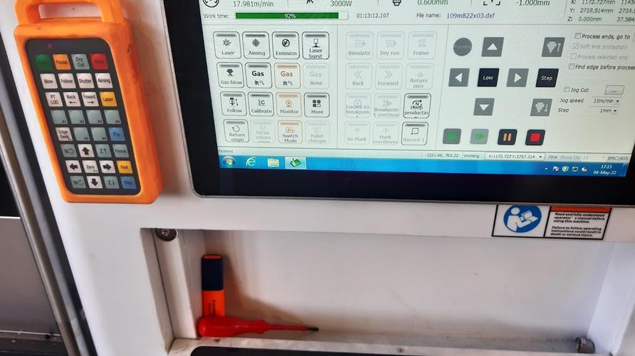 CNC-laserleikkauskone JM Steel