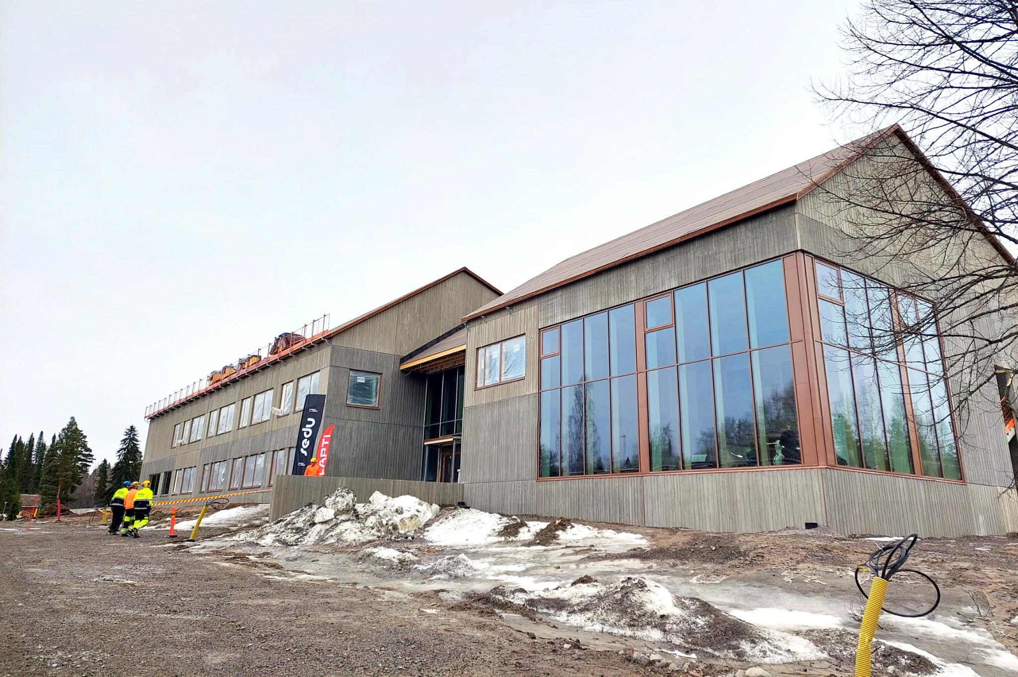 Ähtärin kampus elementtiasennus