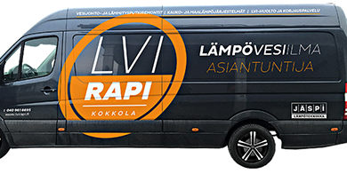 LVI-Rapi Oy huoltoauto