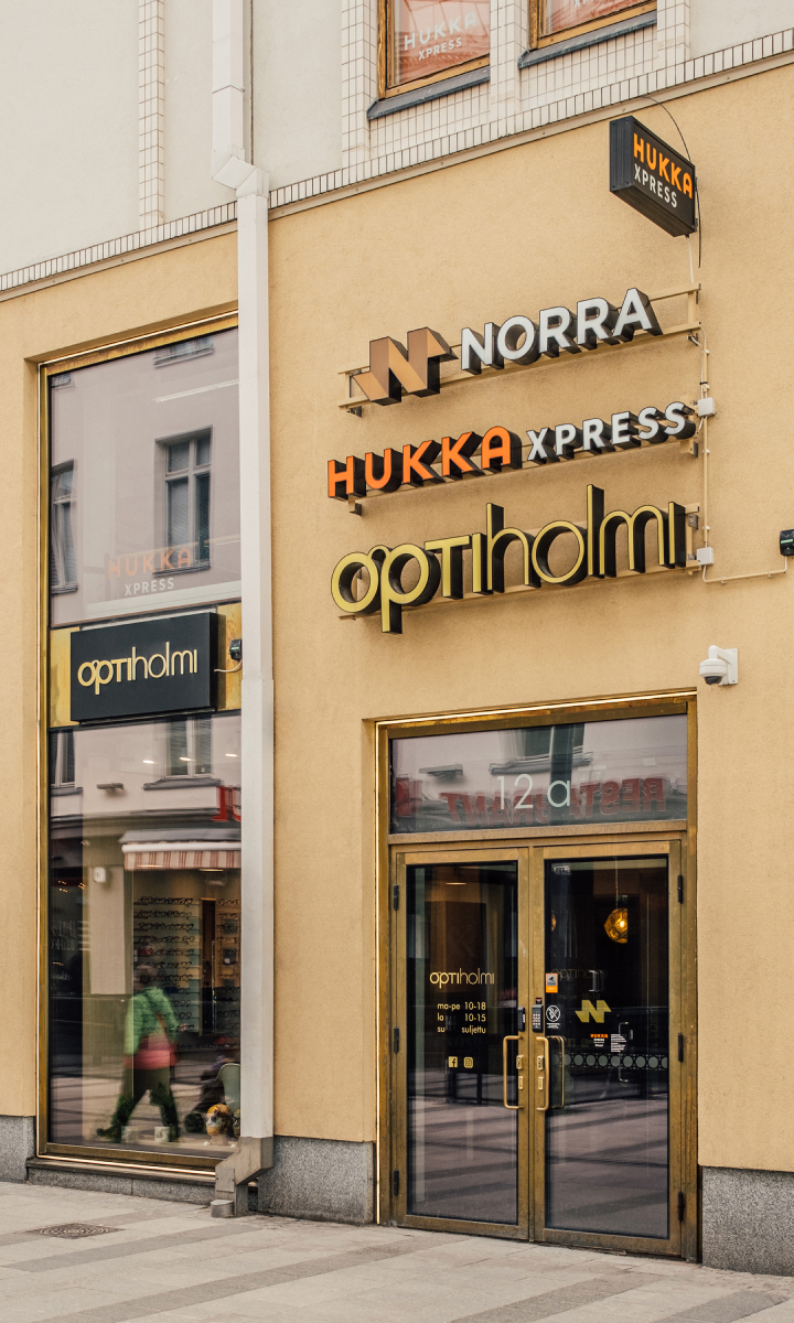 Optiholmi ulkoa Kauppurienkatu 12