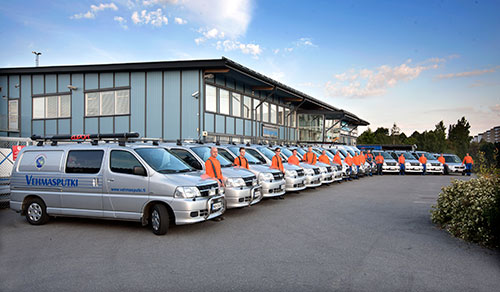 Vehmasputki huoltoautot